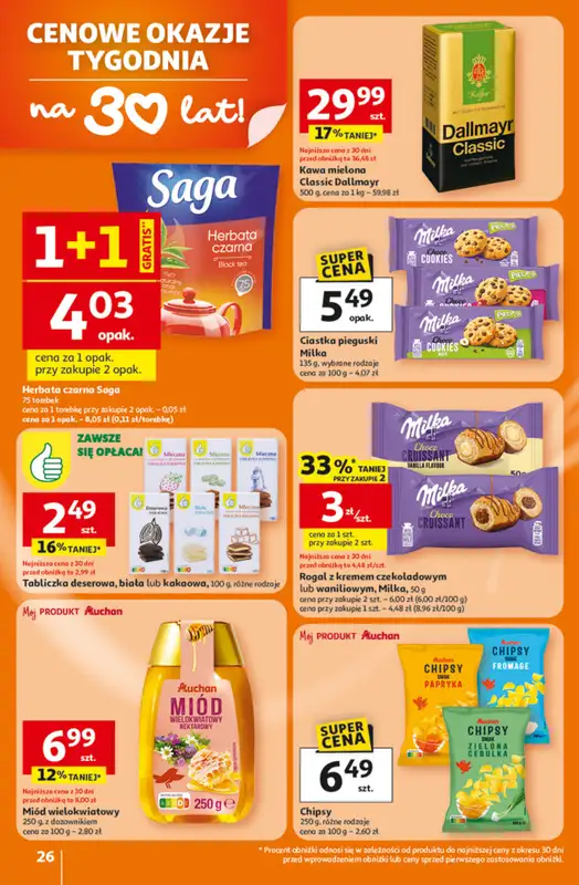 Auchan - gazetka promocyjna Gazetka 30 Lat Hipermarket Auchan od czwartku 15.01 do środy 21.01 - strona 26