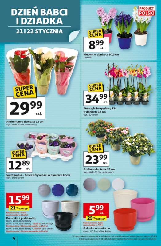 Auchan - gazetka promocyjna Gazetka 30 Lat Hipermarket Auchan od czwartku 15.01 do środy 21.01 - strona 4