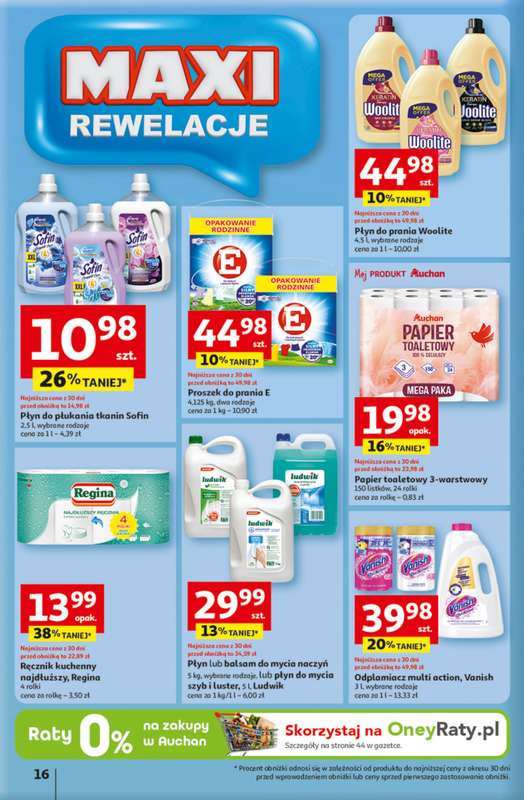 Auchan - gazetka promocyjna Gazetka 30 Lat Hipermarket Auchan od czwartku 15.01 do środy 21.01 - strona 16