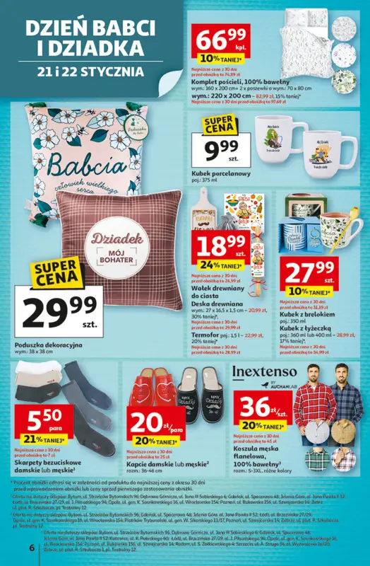 Auchan - gazetka promocyjna Gazetka 30 Lat Hipermarket Auchan od czwartku 15.01 do środy 21.01 - strona 6