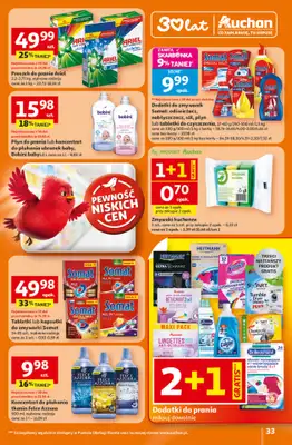 Auchan - gazetka promocyjna Gazetka 30 Lat Hipermarket Auchan od czwartku 15.01 do środy 21.01 - strona 33