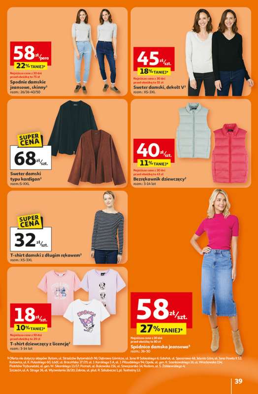 Auchan - gazetka promocyjna Gazetka 30 Lat Hipermarket Auchan od czwartku 15.01 do środy 21.01 - strona 39