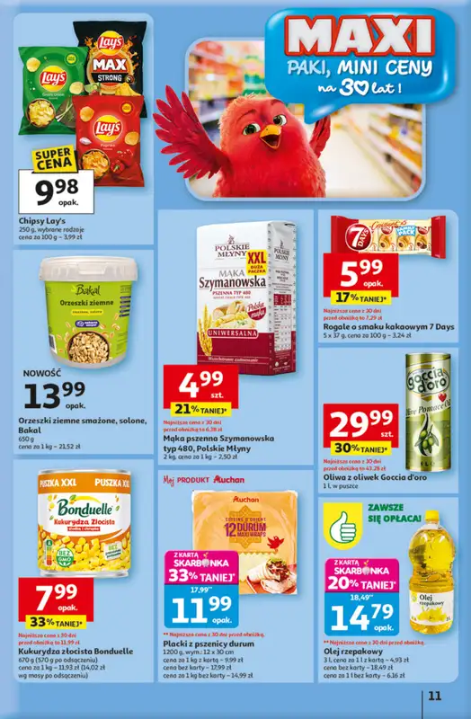 Auchan - gazetka promocyjna Gazetka 30 Lat Hipermarket Auchan od czwartku 15.01 do środy 21.01 - strona 11