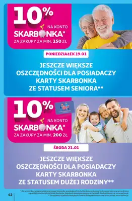 Auchan - gazetka promocyjna Gazetka 30 Lat Hipermarket Auchan od czwartku 15.01 do środy 21.01 - strona 42