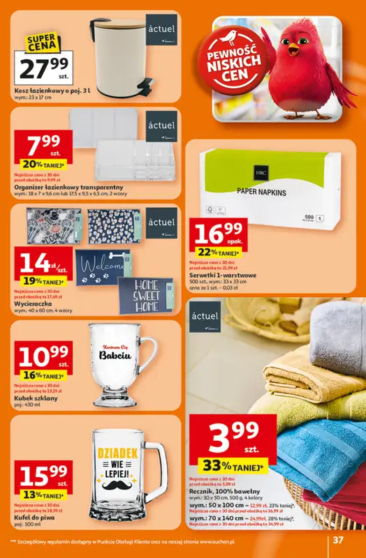 Auchan - gazetka promocyjna Gazetka 30 Lat Hipermarket Auchan od czwartku 15.01 do środy 21.01 - strona 37