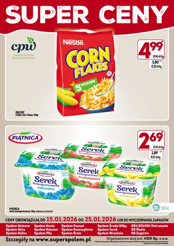 Społem - Blisko i Korzystnie - gazetka promocyjna Super ceny! od czwartku 15.01 do niedzieli 25.01 - strona 2