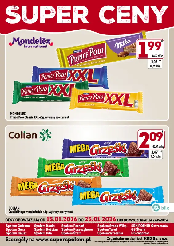 Społem - Blisko i Korzystnie - gazetka promocyjna Super ceny! od czwartku 15.01 do niedzieli 25.01 - strona 3