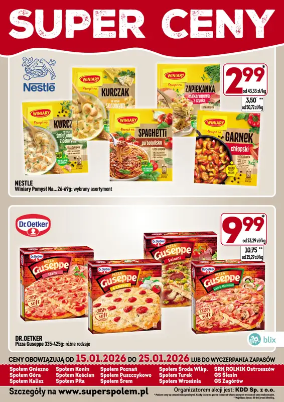 Społem - Blisko i Korzystnie - gazetka promocyjna Super ceny! od czwartku 15.01 do niedzieli 25.01 - strona 4