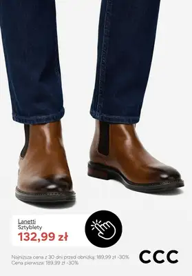 CCC - gazetka promocyjna Sztyblety męskie - PROMOCJE od wtorku 13.01  - strona 5