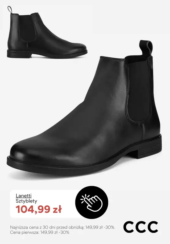 CCC - gazetka promocyjna Sztyblety męskie - PROMOCJE od wtorku 13.01  - strona 2