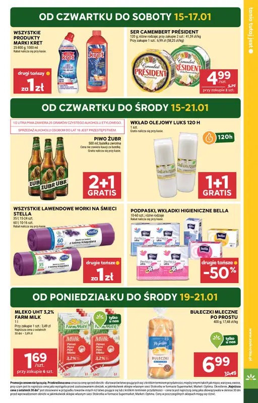 Stokrotka - gazetka promocyjna Gazetka Market od czwartku 15.01 do środy 21.01 - strona 3