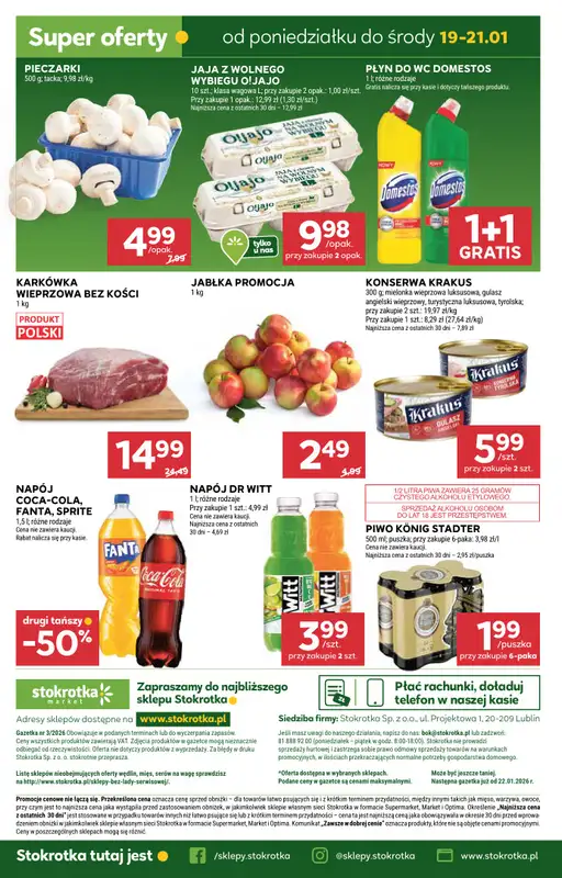 Stokrotka - gazetka promocyjna Gazetka Market od czwartku 15.01 do środy 21.01 - strona 21