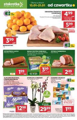 Stokrotka - gazetka promocyjna Gazetka Supermarket od czwartku 15.01 do środy 21.01