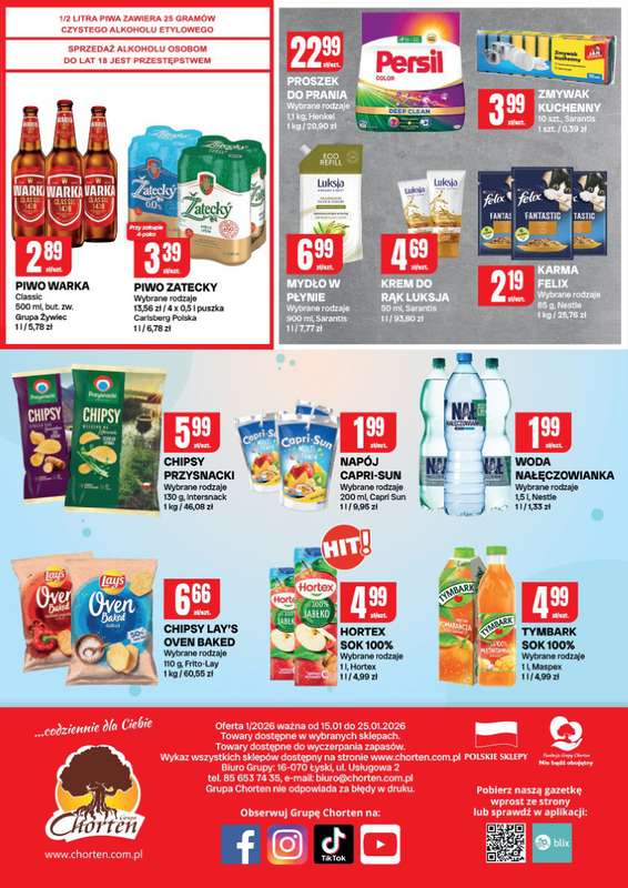 Chorten - gazetka promocyjna Gazetka Małopolska, Śląsk, Podkarpacie, Opolskie Market od czwartku 15.01 do niedzieli 25.01 - strona 4