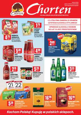 Chorten - gazetka promocyjna Gazetka Małopolska, Śląsk, Podkarpacie, Opolskie Market od czwartku 15.01 do niedzieli 25.01