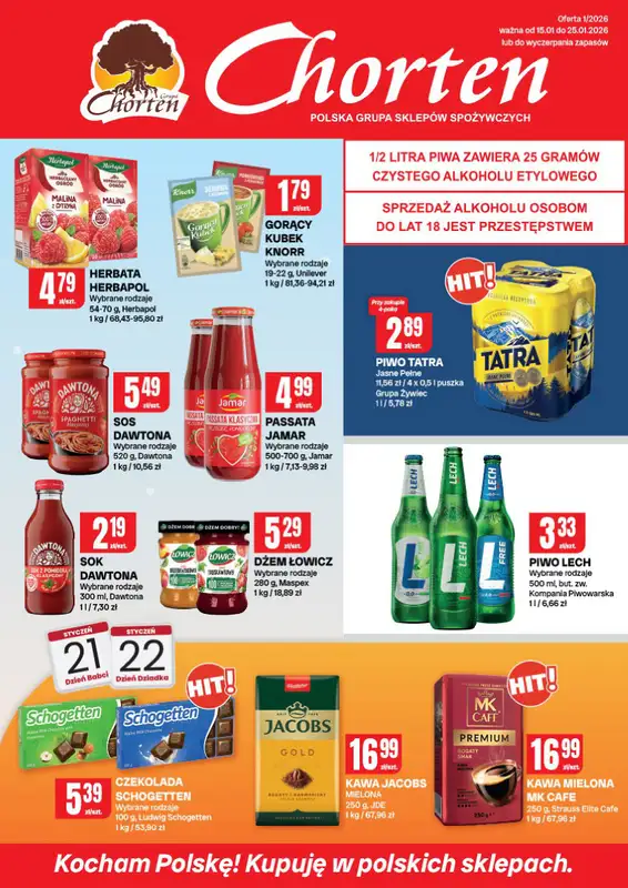 Chorten - gazetka promocyjna Gazetka Małopolska, Śląsk, Podkarpacie, Opolskie Market  