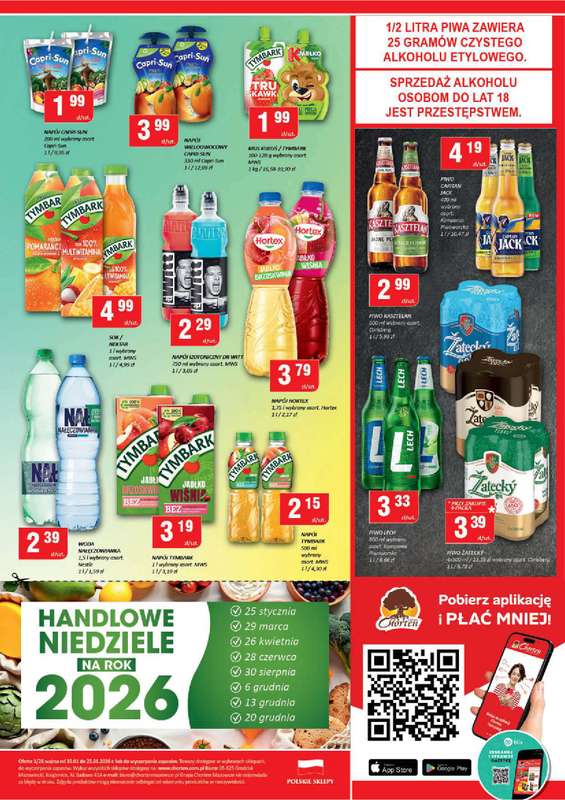 Chorten - gazetka promocyjna Gazetka Mazowsze Market od czwartku 15.01 do niedzieli 25.01 - strona 4