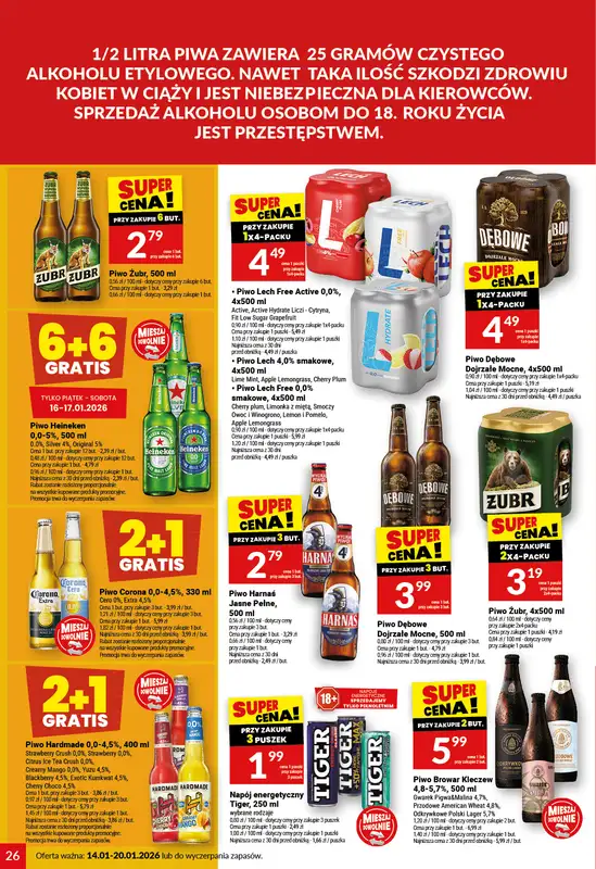 Twój Market - gazetka promocyjna Gazetka od środy 14.01 do wtorku 20.01 - strona 26