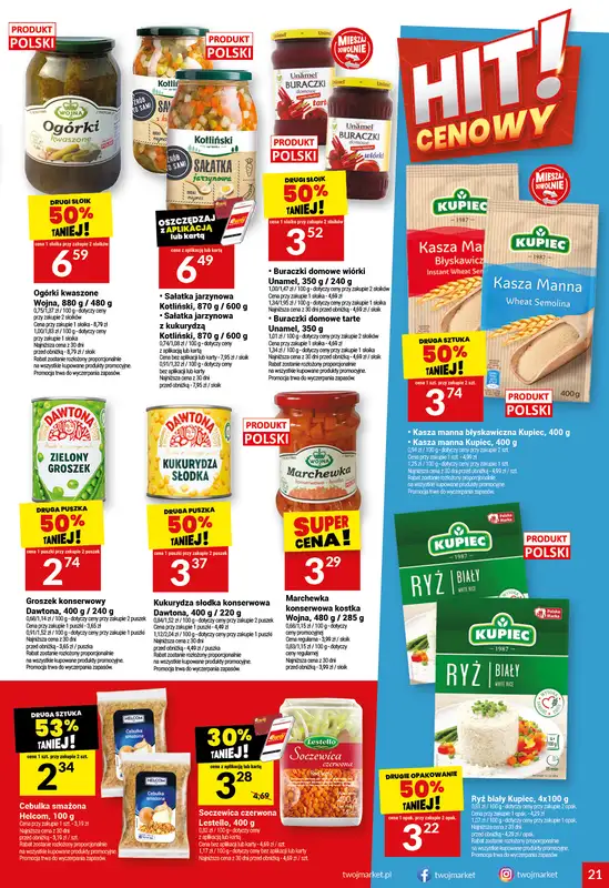 Twój Market - gazetka promocyjna Gazetka od środy 14.01 do wtorku 20.01 - strona 21