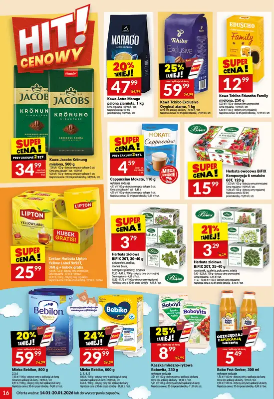 Twój Market - gazetka promocyjna Gazetka od środy 14.01 do wtorku 20.01 - strona 16