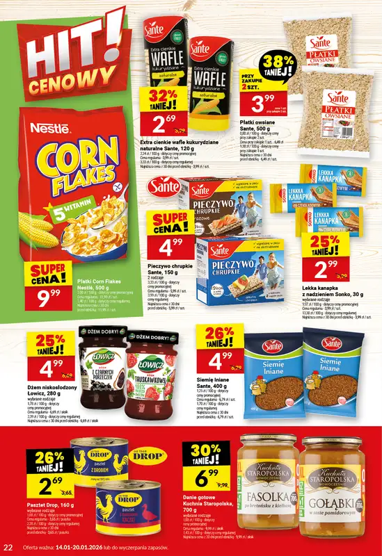 Twój Market - gazetka promocyjna Gazetka od środy 14.01 do wtorku 20.01 - strona 22