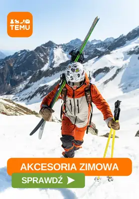 Temu - gazetka promocyjna Akcesoria sportowe na zimę od wtorku 13.01 