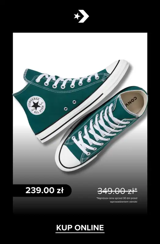 BEST SALE - gazetka promocyjna Converse | Zimowa wyprzedaż od wtorku 13.01  - strona 10
