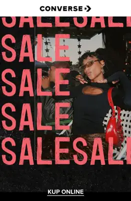 BEST SALE - gazetka promocyjna Converse | Zimowa wyprzedaż od wtorku 13.01 