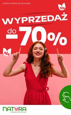 Drogerie Natura - gazetka promocyjna Wyprzedaż do -70% od wtorku 13.01 do poniedziałku 19.01