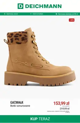 Deichmann - gazetka promocyjna Botki sznurowane damskie od wtorku 13.01  - strona 3