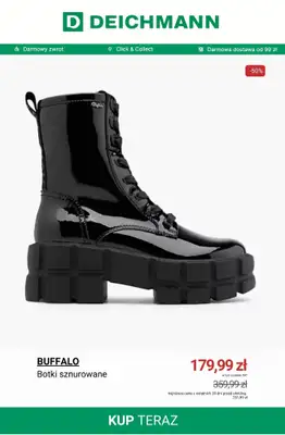 Deichmann - gazetka promocyjna Botki sznurowane damskie od wtorku 13.01  - strona 11
