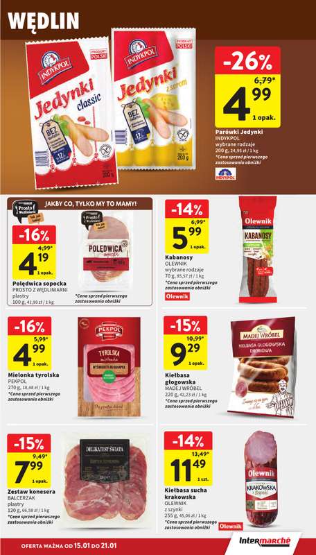 Intermarche - gazetka promocyjna Gazetka od czwartku 15.01 do środy 21.01 - strona 23