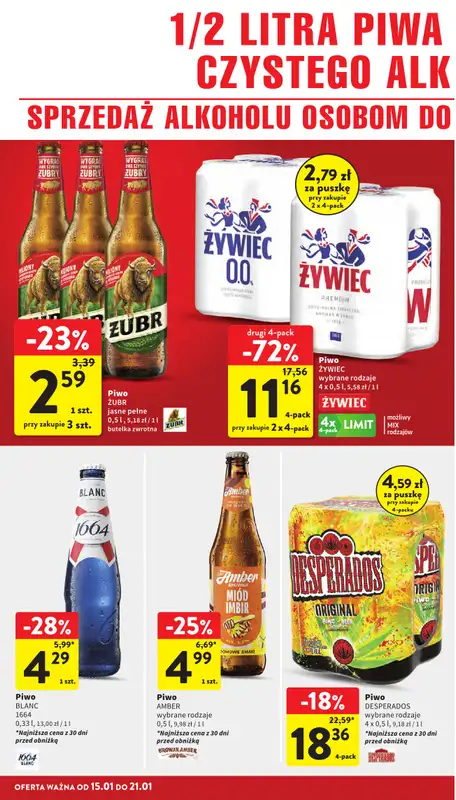 Intermarche - gazetka promocyjna Gazetka od czwartku 15.01 do środy 21.01 - strona 40