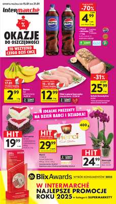Intermarche - gazetka promocyjna Gazetka od czwartku 15.01 do środy 21.01