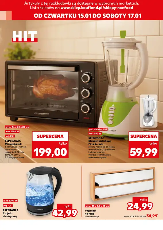 Kaufland - gazetka promocyjna Oferta Kaufland - Non Food od czwartku 15.01 do środy 21.01 - strona 18