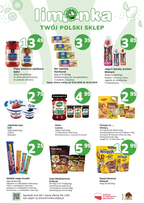 Limonka - gazetka promocyjna Plakaty promocyjne od czwartku 15.01 do niedzieli 25.01 - strona 2