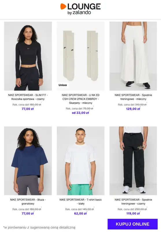 Lounge by Zalando - gazetka promocyjna Specjalne okazje: Nike Sportswear - Odzież od wtorku 13.01 do czwartku 15.01 - strona 4