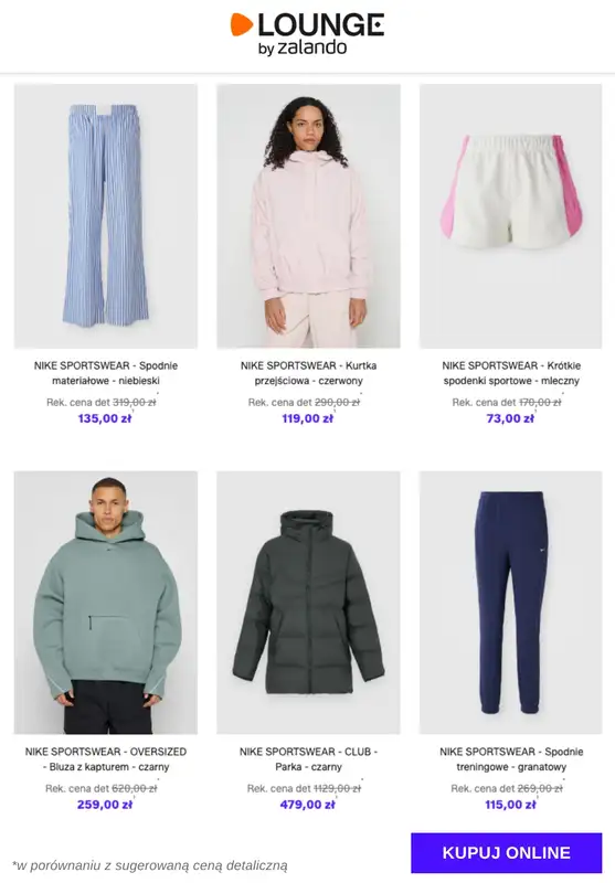 Lounge by Zalando - gazetka promocyjna Specjalne okazje: Nike Sportswear - Odzież od wtorku 13.01 do czwartku 15.01 - strona 5