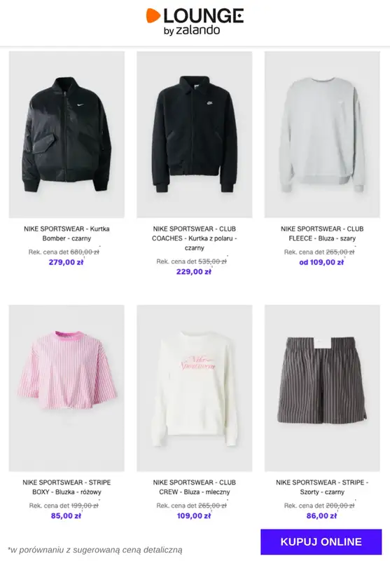 Lounge by Zalando - gazetka promocyjna Specjalne okazje: Nike Sportswear - Odzież od wtorku 13.01 do czwartku 15.01 - strona 10