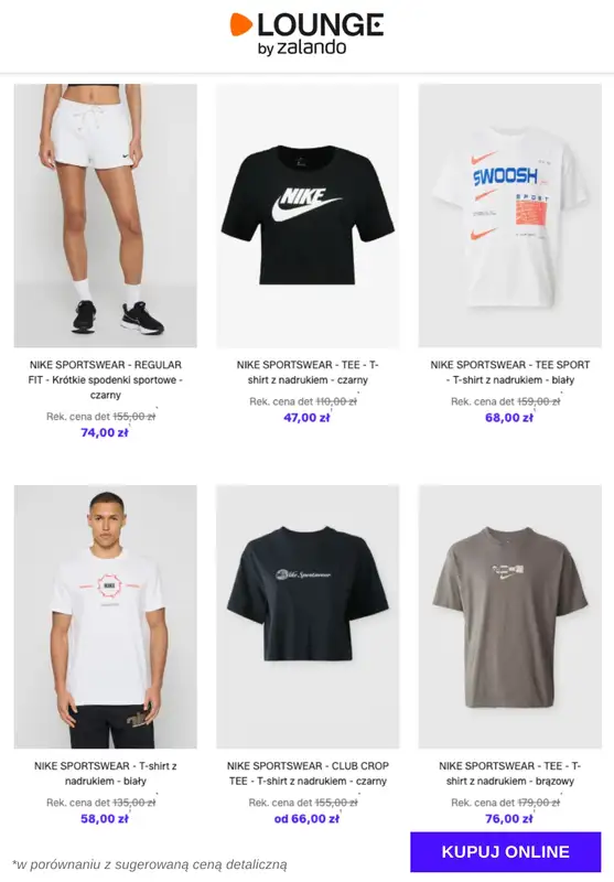 Lounge by Zalando - gazetka promocyjna Specjalne okazje: Nike Sportswear - Odzież od wtorku 13.01 do czwartku 15.01 - strona 7