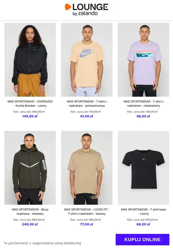 Lounge by Zalando - gazetka promocyjna Specjalne okazje: Nike Sportswear - Odzież od wtorku 13.01 do czwartku 15.01 - strona 3
