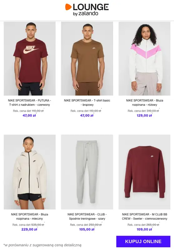 Lounge by Zalando - gazetka promocyjna Specjalne okazje: Nike Sportswear - Odzież od wtorku 13.01 do czwartku 15.01 - strona 2