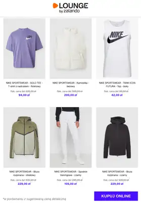 Lounge by Zalando - gazetka promocyjna Specjalne okazje: Nike Sportswear - Odzież od wtorku 13.01 do czwartku 15.01 - strona 9