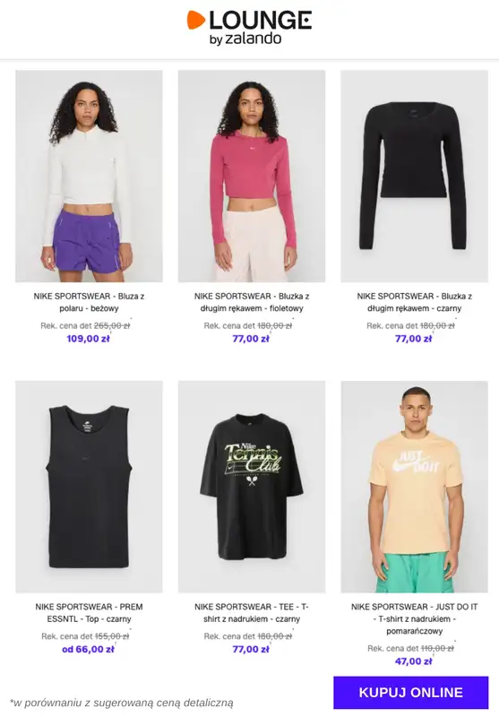 Lounge by Zalando - gazetka promocyjna Specjalne okazje: Nike Sportswear - Odzież od wtorku 13.01 do czwartku 15.01 - strona 6