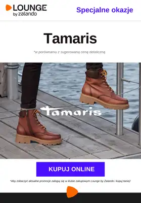 Lounge by Zalando - gazetka promocyjna Specjalne okazje: Tamaris od wtorku 13.01 do piątku 16.01