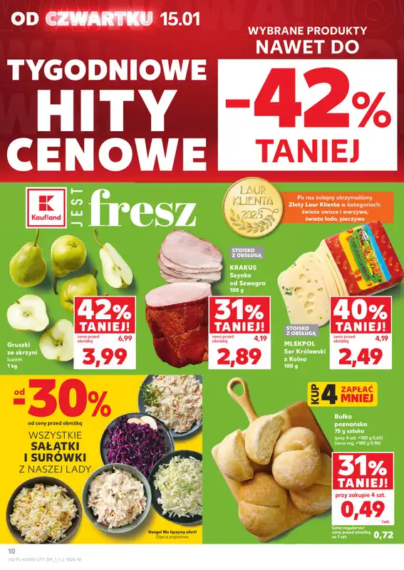 Kaufland - gazetka promocyjna Oferta Kaufland od czwartku 15.01 do środy 21.01 - strona 10