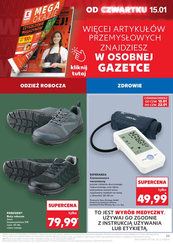 Kaufland - gazetka promocyjna Oferta Kaufland od czwartku 15.01 do środy 21.01 - strona 55