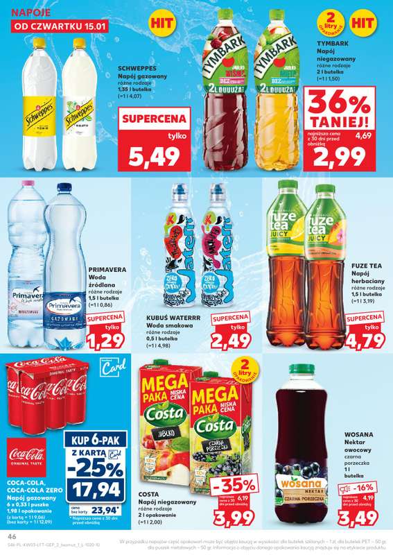 Kaufland - gazetka promocyjna Oferta Kaufland od czwartku 15.01 do środy 21.01 - strona 46