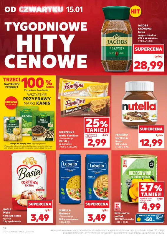 Kaufland - gazetka promocyjna Oferta Kaufland od czwartku 15.01 do środy 21.01 - strona 12