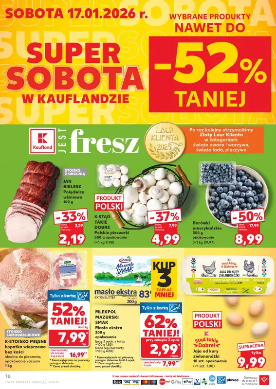 Kaufland - gazetka promocyjna Oferta Kaufland od czwartku 15.01 do środy 21.01 - strona 16